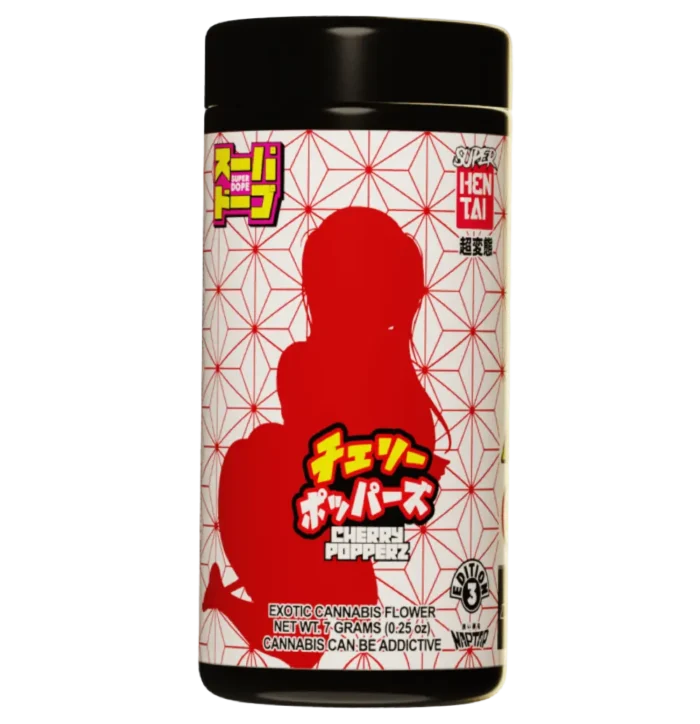 Cherry Popperz | Super Dope | Hybrid | 1/4 Oz Jars By Super Dope X High Tech - Image 1