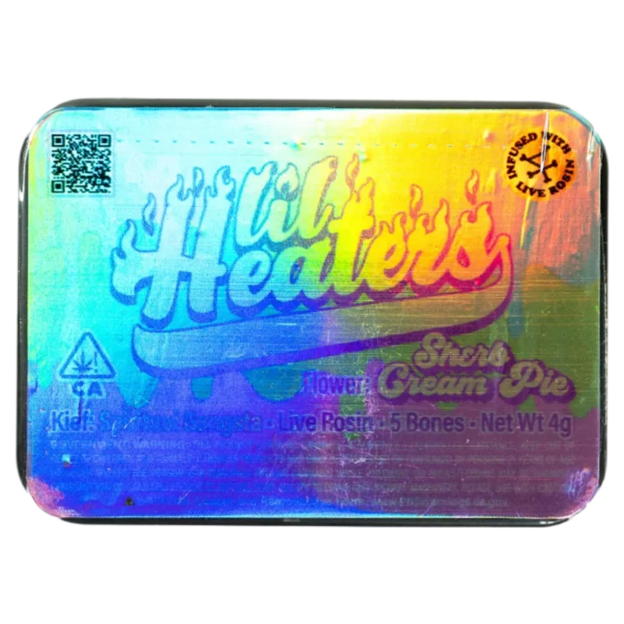 Lil Heaters | Sherb Cream Pie | 5 Live Resin Infused Pre Rolls | 5 Bones By Kaya Farms - Image 1
