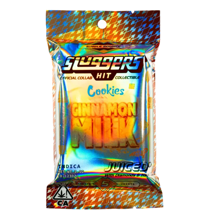 Cinnamon Milk | Sluggers 5 Pack Infused Pre Roll | indica | 3.5 By Sluggers X Cookies - Image 1