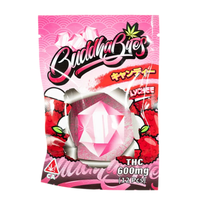 Buddah Bites 600 mg Gummy Edibles | Lychee By Buddah Bites - Image 1