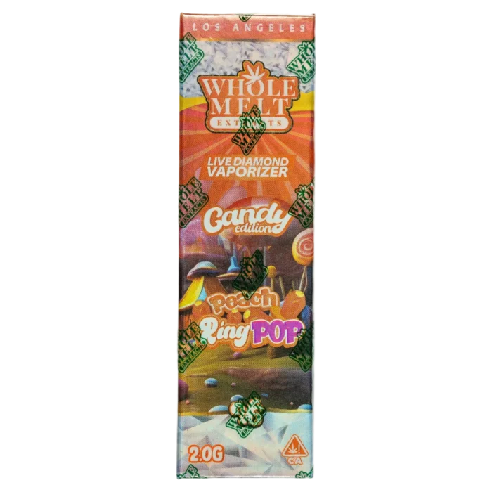 Whole Melt Extracts – Peach Ring Pop | 2G Live Diamond Vaporizer | Candy Edition By Whole Melt Extracts - Image 1