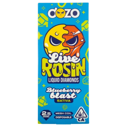 Dozo | Blueberry Blast | Live Rosin Liquid Diamond Disposable | Sativa | 2.5g By Dozo