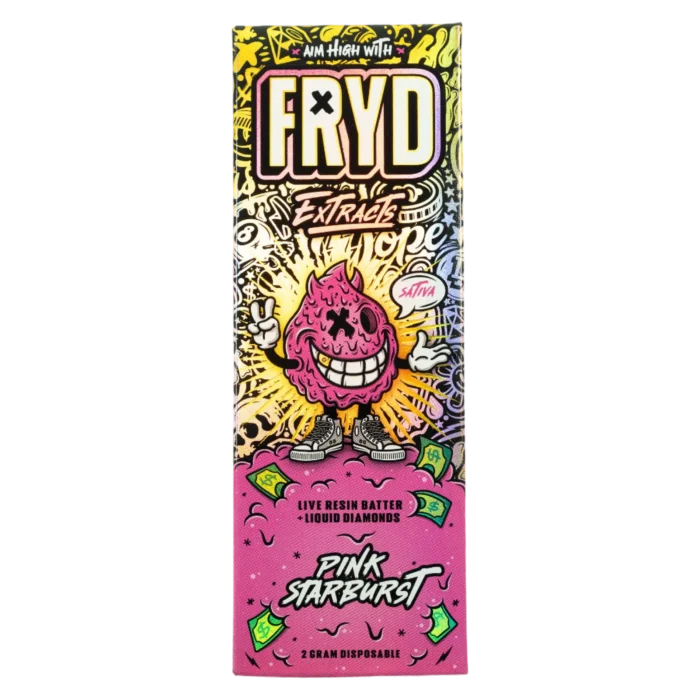 2 Gram Live Resin Disposable | Pink Starburst | Sativa | Fryd Extracts By Fryd Extracts - Image 1