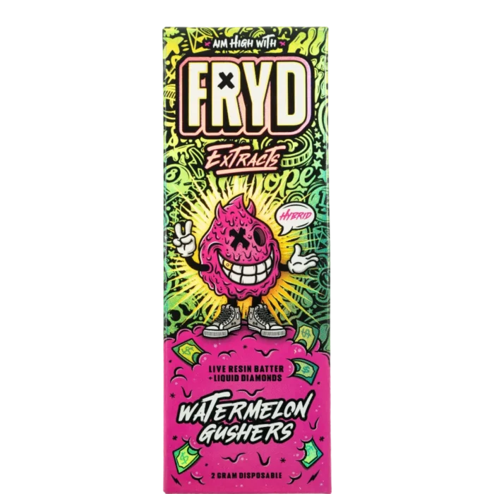 2 Gram Live Resin Disposable | Watermelon Gushers | Hybrid | Fryd Extracts By Fryd Extracts - Image 1