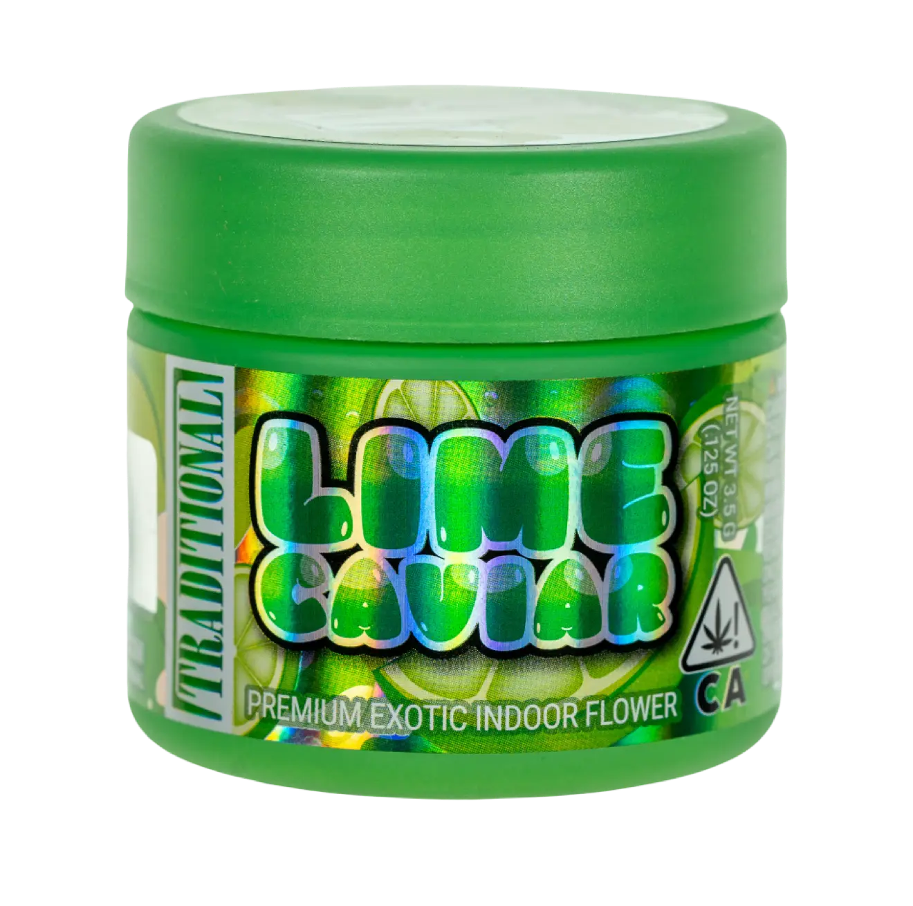 BF6C0AB0-7C23-40DD-830F-197395328A0D Traditional Lime Caviar 3.5g | Premium Exotic Indoor Sativa Flower | Caicos x Gummies #4 By Traditional - Image 1