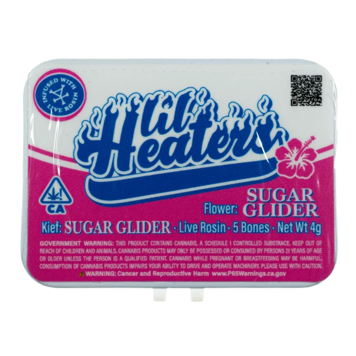 Lil Heaters | Sugar Glider | 5 Live Resin Infused Pre Rolls By Kaya Farms - Image 1
