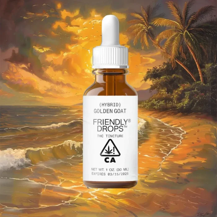 Friendly Farms | 1000mg THC Tincture | Golden Goat | Hybrid By Friendly Farms - Image 1