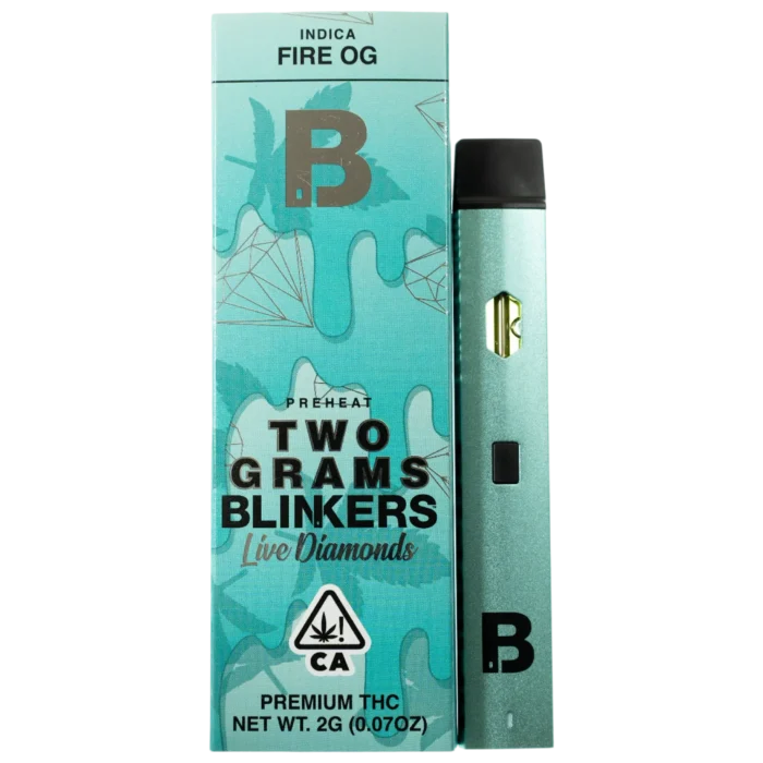 Blinkers Live Diamonds 2g Disposable vape | Fire Og | Indica By Blinkers - Image 1