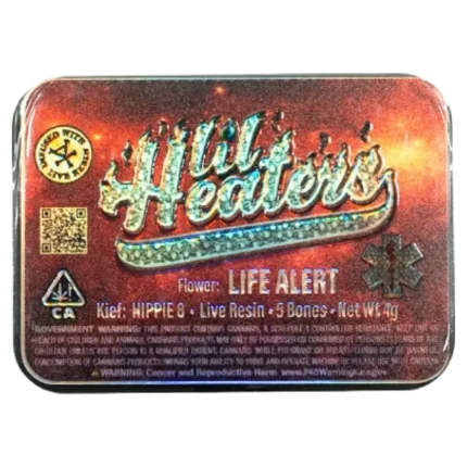 Lil Heaters | Life Alert | 5 Live Resin Infused Pre Rolls | Hippie 8 By Kaya Farms