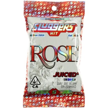 Rose | Sluggers 5 Pack Infused Pre Roll | Indica | 3.5 By Sluggers