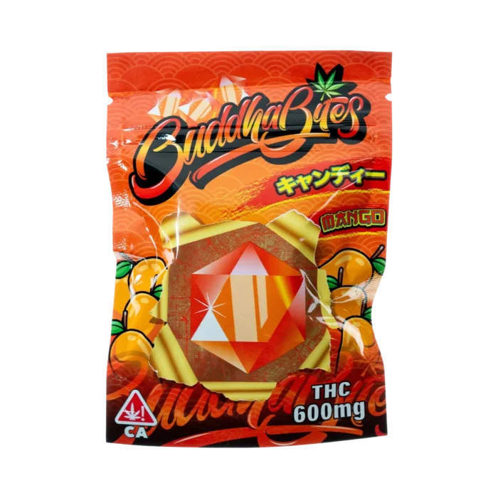 Buddah Bites 600 mg Gummy Edibles | Mango By Buddah Bites - Image 1